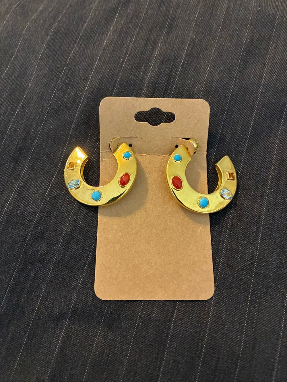 Lizzie Fortunato Saucer Hoop Earrings